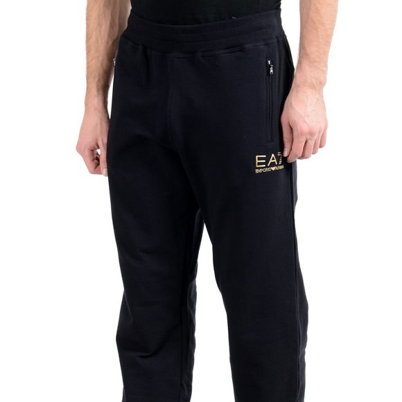 Emporio Armani EA7 Blue Stretch Track Sweat Pants - Picture 3 of 6